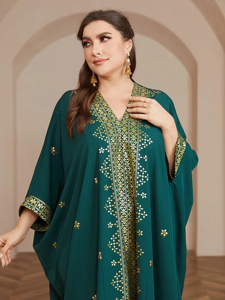 Jalabiya for Women Party Dresses Print Eid Muslim Ramadan Morocco Dubai Abayas Kaftan Islam Vestidos Arab Modest Long Robe Beauty hair & fashionfj