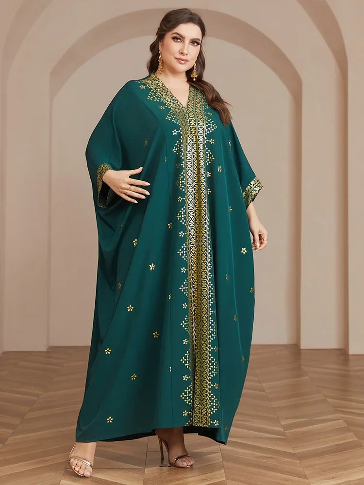 Jalabiya for Women Party Dresses Print Eid Muslim Ramadan Morocco Dubai Abayas Kaftan Islam Vestidos Arab Modest Long Robe Beauty hair & fashionfj