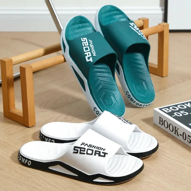 Slippers for men can be worn externally in summer. Trendy bathroom, bathroom, non-skid home, indoor, and home sandals for men Beauty hair & fashionfj
