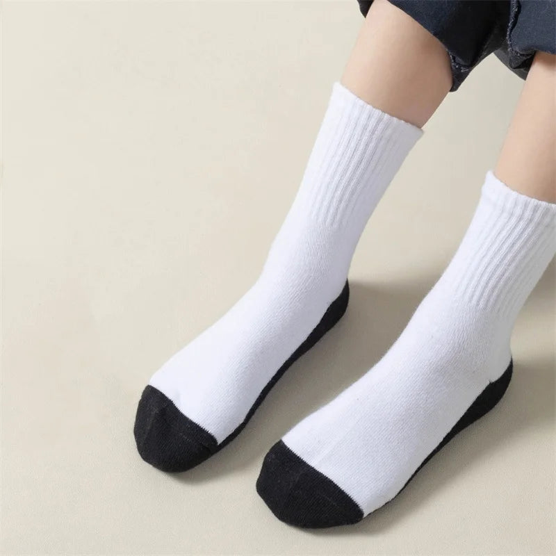 Children's Socks Boy Cotton White Kids Baby For Boys Spring Autumn Sports Student Home Teenagers Socks For Daily Life 4-16Years