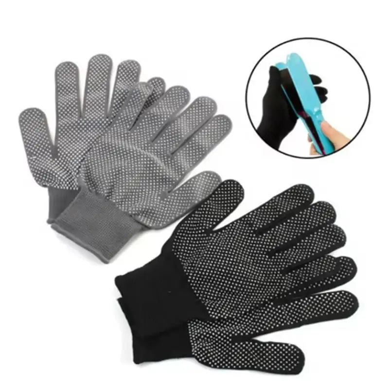Thermal Styling Gloves Heat Resistant Glove Hair Straightener Perm Curling Hairdressing Heat Resistant Finger Glove Styling Tool