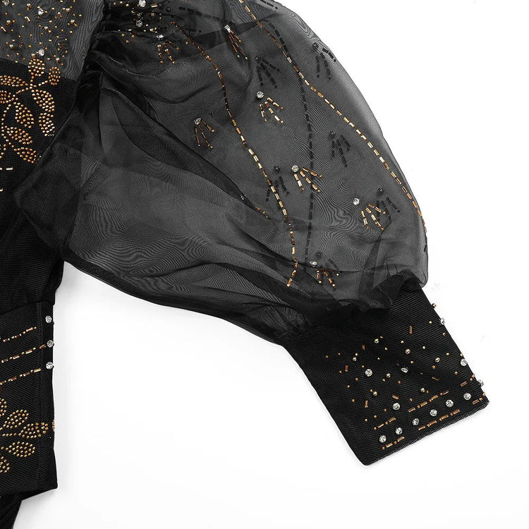 Elegant African Dresses for Woman 2025 New Sequined Diamond Plus Size Luxury Evening Party Dashiki Ankara Outfits Robes Clothes Beauty hair & fashionfj