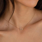 Gold color Shiny Rhinestone Double Circle Pendant Necklace For Women Girl Clavicle Choker Fashion Jewelry Gift Party femme Beauty hair & fashionfj