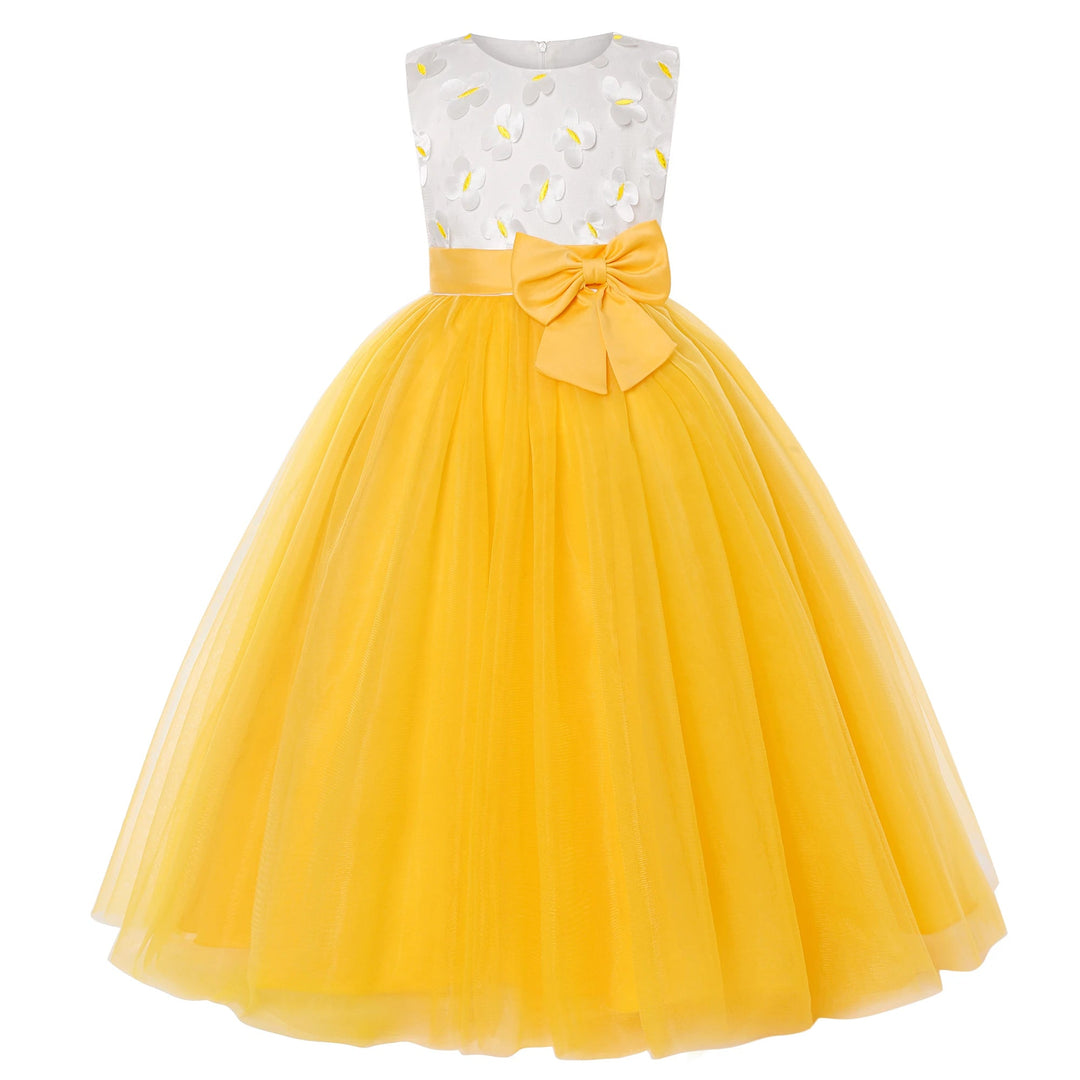New Princess dress Large children's long dress Girl piano performance dress Festival party dress Beauty hair & fashionfj