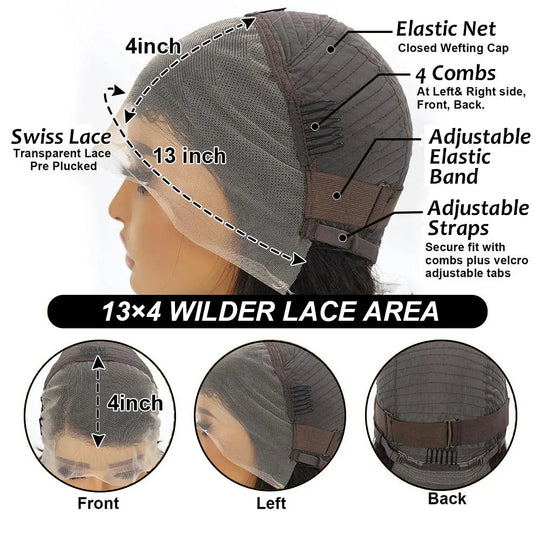 Pixie Cut Wigs Human Hair 13x4 Short Pixie Cut Lace Front Wig for Women Black Pixie Cut Transparent Frontal Wig Layered Straight Beauty hair & fashionfj