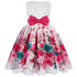 Summer Girls Dress Printed Wrought Fabricr Bow Girls Princess Dress Specialty Walking Little Host Dresses, For 2-10 Years Old Beauty hair & fashionfj