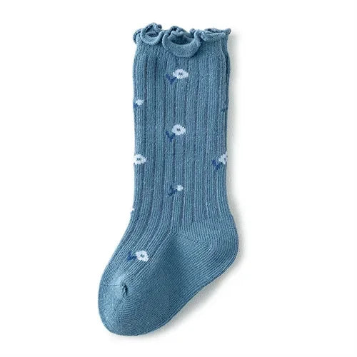Kids Socks For 0-5 Years Girls Autumn Winter Cotton Print Children's Girls Socks Soft Beauty Toddler Princess Long Sock