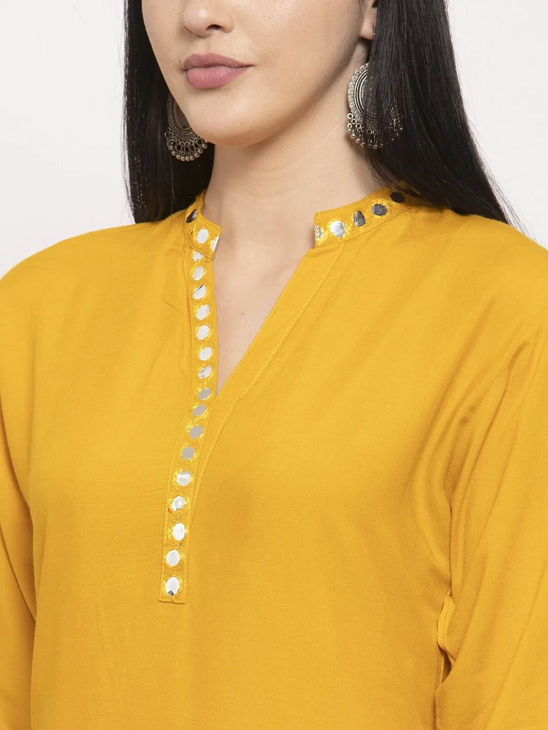 Indian Saree Long Cotton Silk Yellow Ethnic Style Thin Breathable Top Pants Scarf Indian Sari Traditional Indian Clothing Set Beauty hair & fashionfj