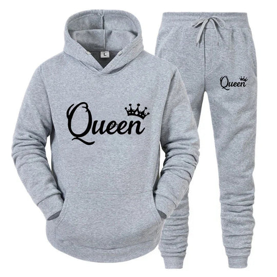 Men's and women's long-sleeved hoodie suits hooded sweatshirts trendy couple sportswear Beauty hair & fashionfj