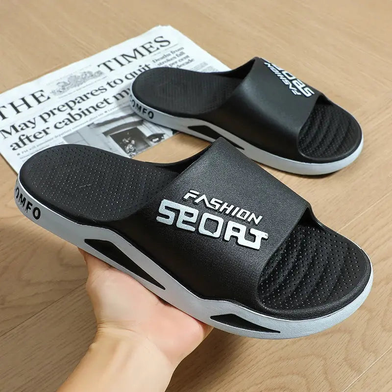 Slippers for men can be worn externally in summer. Trendy bathroom, bathroom, non-skid home, indoor, and home sandals for men Beauty hair & fashionfj