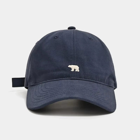 Polar Bear Embroidered Baseball Hats for Men and Women, Wide brims to Show Face, Small Retro Hats, Soft Top Duck Tongue Hats Beauty hair & fashionfj