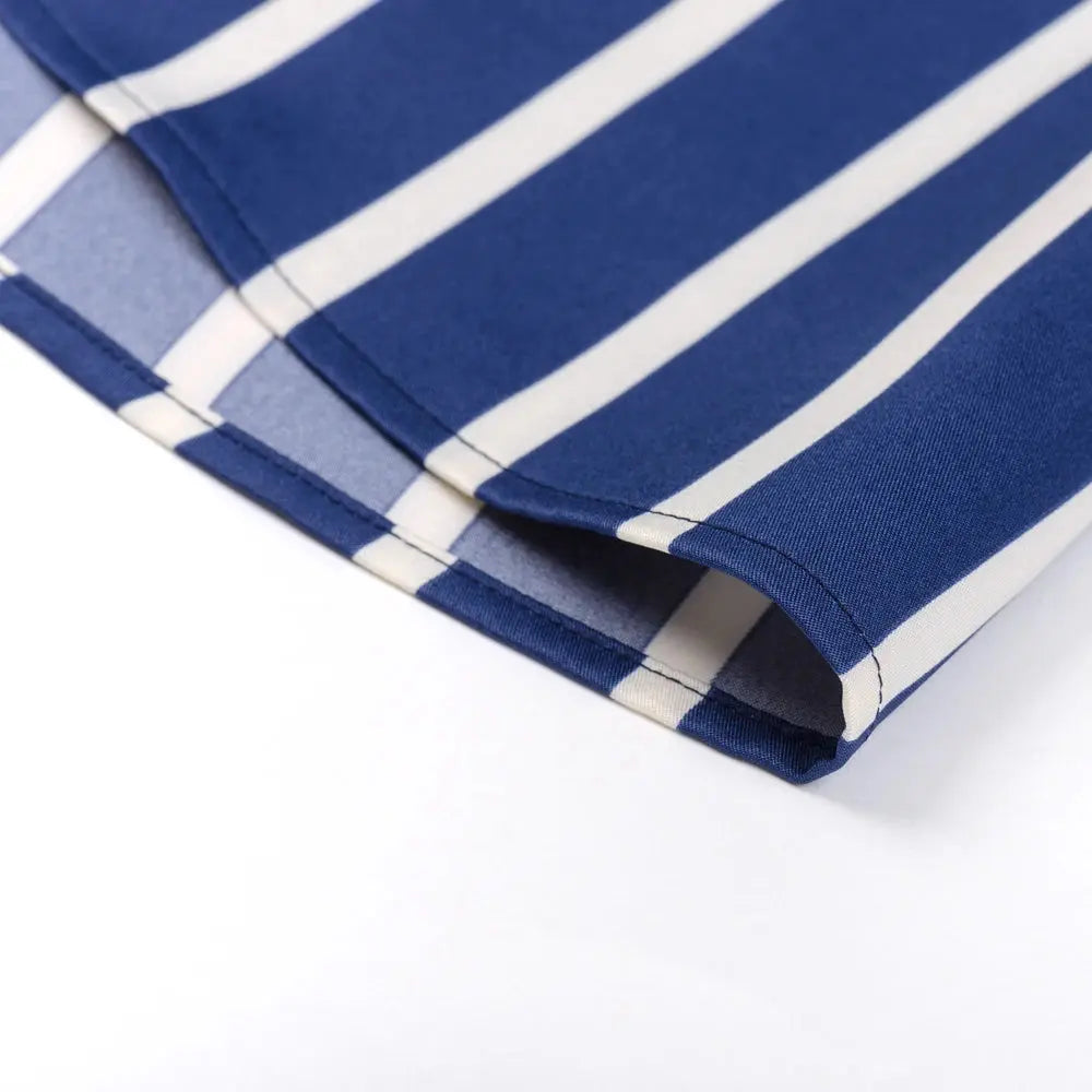 Men's Striped Button-Down Collar Design Iron-Free Dress Shirts, Long Sleeve Stretchy Casual Button Up Shirt for All-Seasons Beauty hair & fashionfj