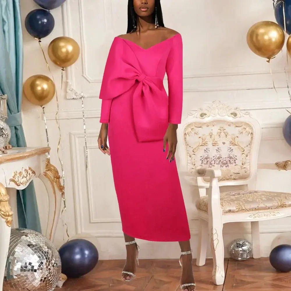Customized African Party Evening Dresses for Women Elegant Summer Short Sleeve V-neck Polyester Maxi Dress Gowns Outfits Africa Beauty hair & fashionfj