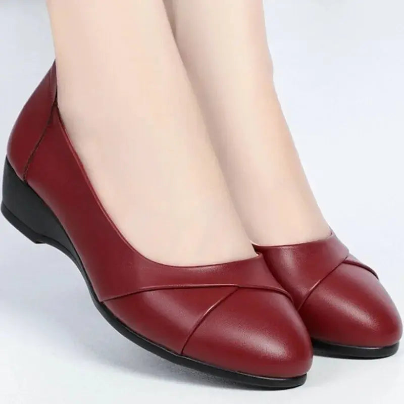 Cresfimix women cute high quality yellow pu leather pointed toe flat shoes lady casual office shoes white comfy shoes b3289 Beauty hair & fashionfj