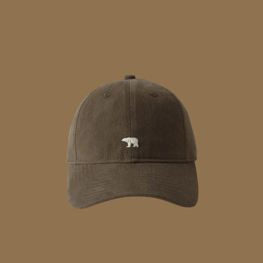 Polar Bear Embroidered Baseball Hats for Men and Women, Wide brims to Show Face, Small Retro Hats, Soft Top Duck Tongue Hats Beauty hair & fashionfj