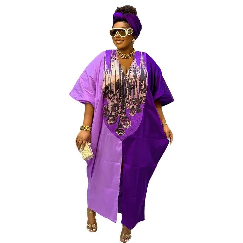 Abayas For Women Satin Boubou Robe Djellaba Femme Dubai African Muslim Fashion Dress 2024 Caftan Marocain Evening Party Dresses Beauty hair & fashionfj
