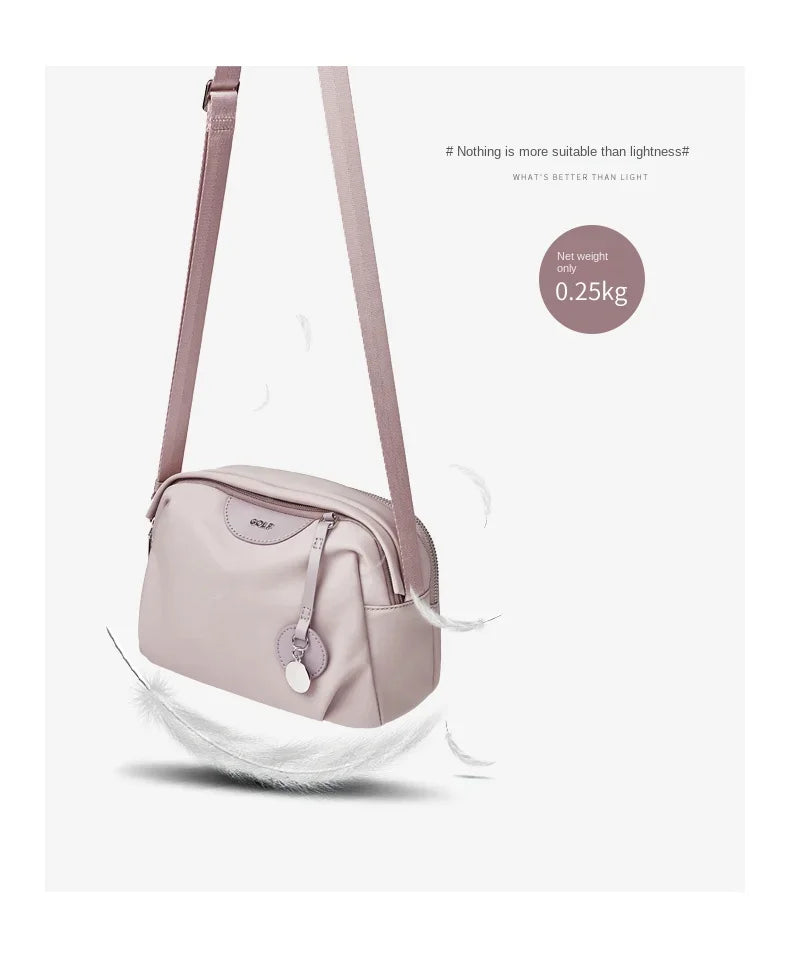 GOLF Women Cross Body Bags Shoulder Messenger Sling Bag Vintage Elegant Wallet Youth Women's Bags Mini Crossbody Bag Cute Pink