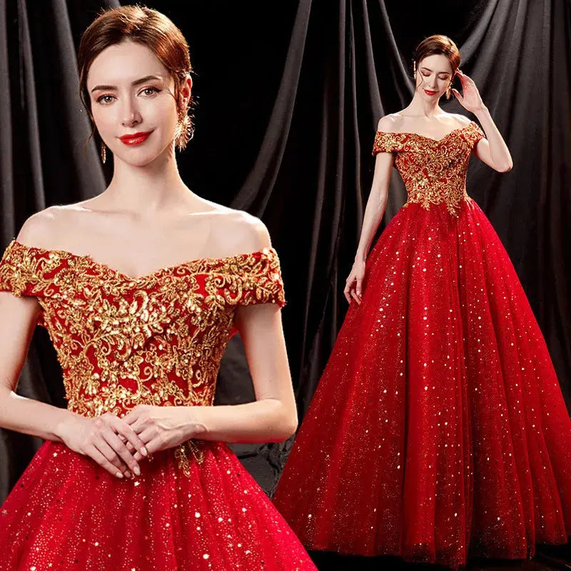 Customized Women Evening Dresses Sequins Tulle Prom Party Gowns Formal Occasion Vestido De Noche Abenkleider robes de soirée Beauty hair & fashionfj