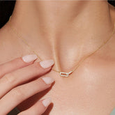 Gold color Shiny Rhinestone Double Circle Pendant Necklace For Women Girl Clavicle Choker Fashion Jewelry Gift Party femme Beauty hair & fashionfj