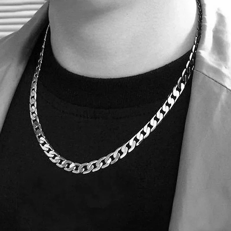 925 Sterling Silver Necklace For Men's women 16/18/20/22/24 Inches Classic 6MM Chain Luxury Jewelry Wedding Christmas Gifts Beauty hair & fashionfj