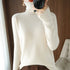Soft Turtleneck Long Sleeve Sweater for Women 2025 Korean All-Match Solid Women&
