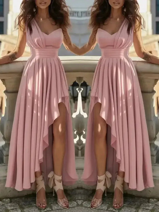 Women Evening Dresses Sexy Elegant Red Cocktail Party Chic Gala Graduation Luxury Formal Occasion Bridesmaid Gown Dress Clothes Beauty hair & fashionfj