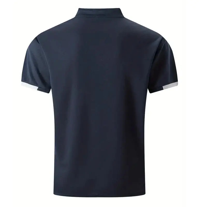 Men Clothes Spring Summer Casual Fashion Short Sleeve Stand Collar Polo Shirt Logo Print Men Clothes Slim Fit Polo Shirt Beauty hair & fashionfj