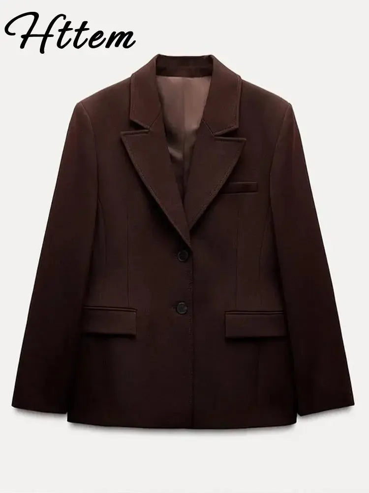 Elegant Suit Jacket Mini Skirt Sets Women Lapel Long Sleeve Single Blazers High Waist A-line Skirts 2025 Autumn Lady Outfits Beauty hair & fashionfj