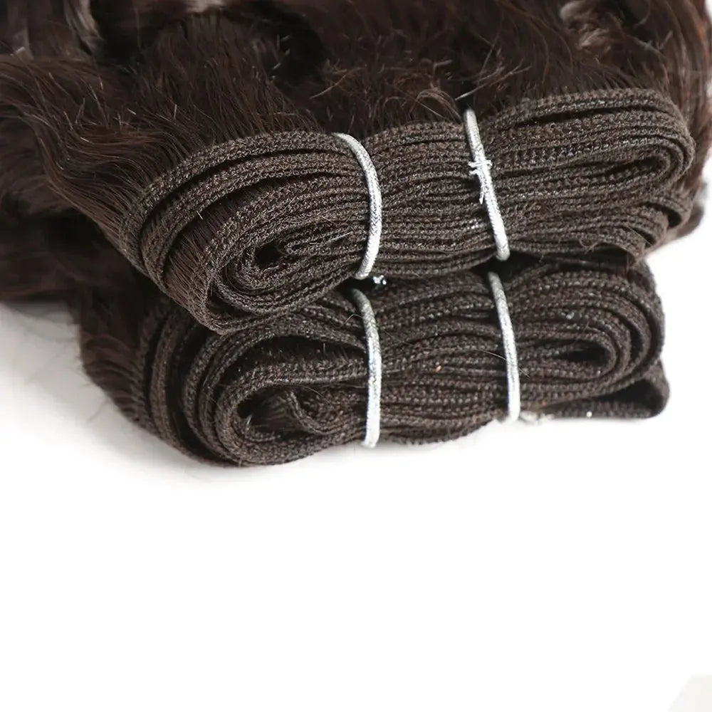 Short Jerry Curl Hair Weave Bundles 2Pcs/Set Brazilian Hair Weave Bundles 12A Remy Human Hair Extensions Natural Brown Remy Beauty hair & fashionfj