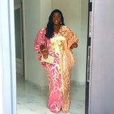 New Arrival african dresses for woman jacquard elegant african dresses Plus Size turkey dresses for women luxury Beauty hair & fashionfj