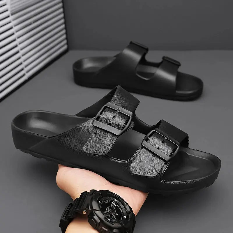 Slippers for Men and Women, Waterproof, Non-Slip, Thick-Soled, Wear-Resistant, Soft-Soled, Comfortable, Casual Sandals Beauty hair & fashionfj