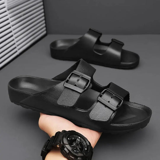 Slippers for Men and Women, Waterproof, Non-Slip, Thick-Soled, Wear-Resistant, Soft-Soled, Comfortable, Casual Sandals Beauty hair & fashionfj
