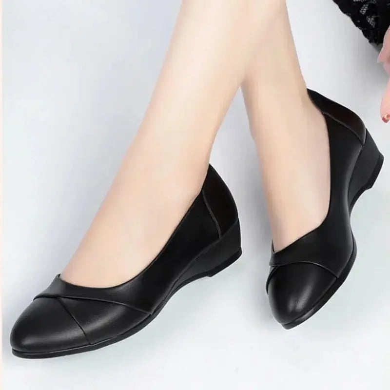 Cresfimix women cute high quality yellow pu leather pointed toe flat shoes lady casual office shoes white comfy shoes b3289 Beauty hair & fashionfj