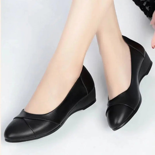 Cresfimix women cute high quality yellow pu leather pointed toe flat shoes lady casual office shoes white comfy shoes b3289 Beauty hair & fashionfj