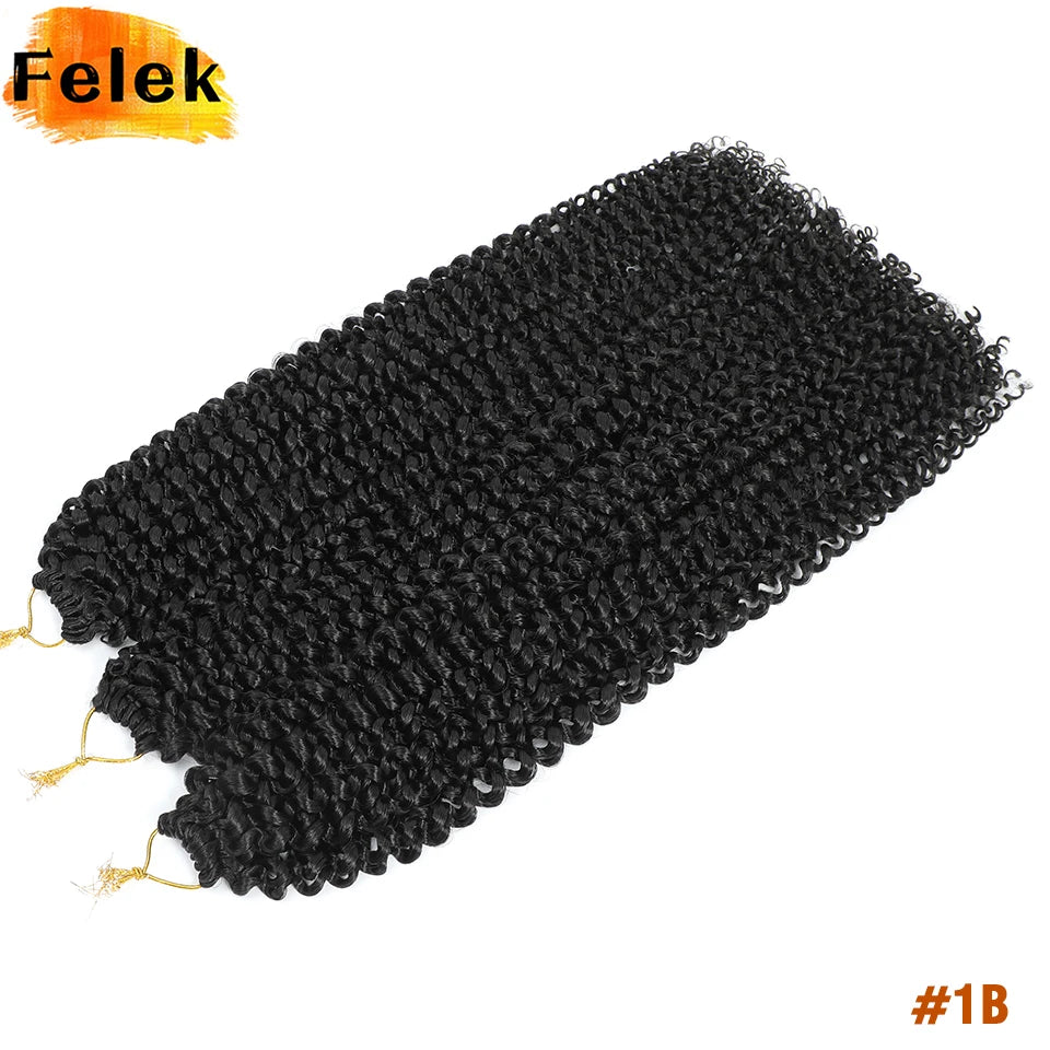 22 Inch Crochet Hair Water Wave Boho Braids Passion Twist Crochet Braid Hair Extensions Bohemian Braiding Hair For Black Women