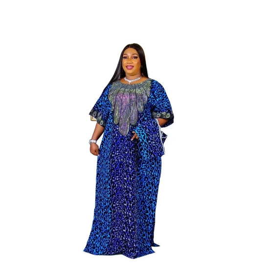 Customized Abayas For Women Dubai Luxury African Muslim Fashion Caftan Marocain Evening Party Dresses Boubou Robe Djellaba Femme Beauty hair & fashionfj