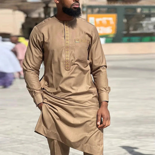 2 pieces kaftan outfits africa set clothing wedding evening dress dashiki african traditional dresses clothes for men 2025 Beauty hair & fashionfj