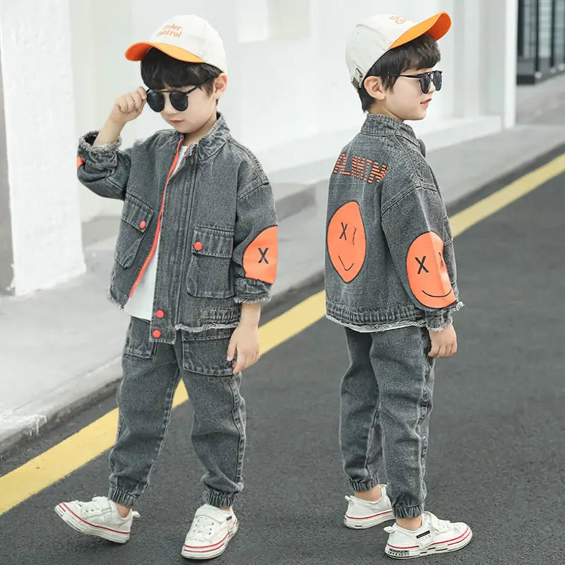 Boys Clothing Set Children Clothing Sets Kids Clothes Boy Suits For Boys Clothes Spring  Autumn Kids  demin Tracksuit 3-13 years Beauty hair & fashionfj