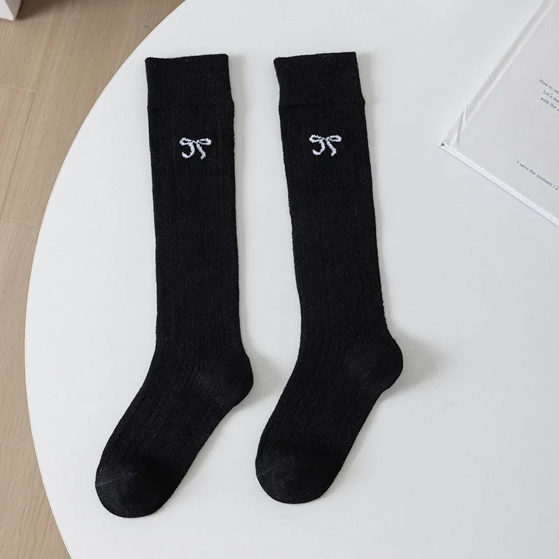 Girls' Summer Long Socks Preppy Style Knee Socks Girls' Summer Solid Mesh Socks Cotton Stocking Thigh Socks