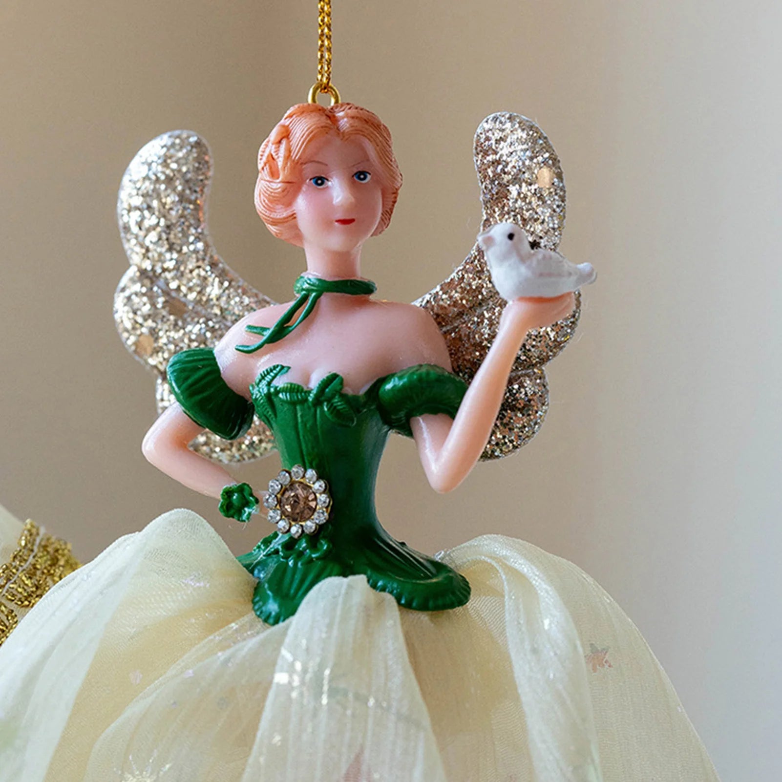 Christmas Tree Pendant Exquisite Elegant Fairy Hanging For Tree Branch 2025 Navidad New Year Thanksgiving Day Party Decorations