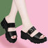 Woman Slippers Platform Sandals Thick Shoes For Women Casual Outside Slides Stylish Shoe High Quality Novelties Sale Luxury Beauty hair & fashionfj