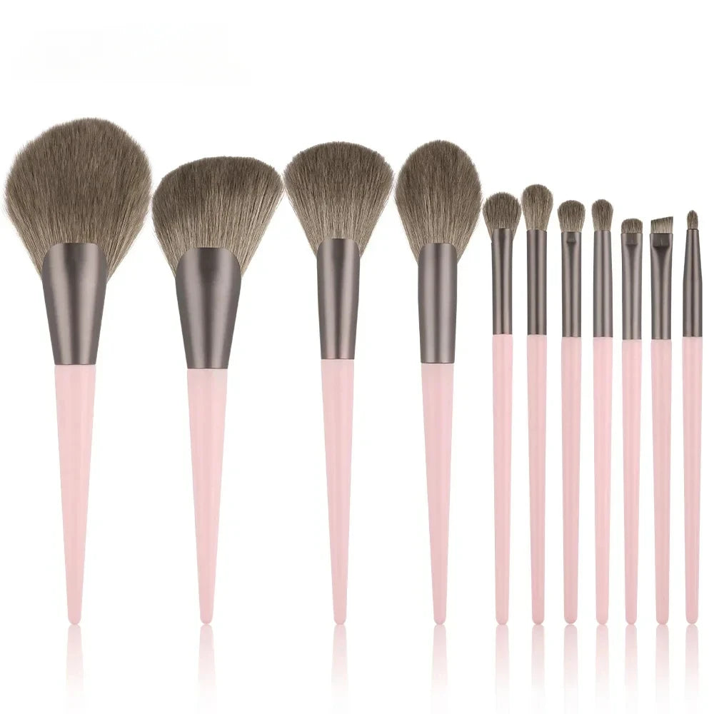 14Pcs Makeup Brushes Soft Fluffy Cosmetic Powder Eye Shadow Foundation Blush Blending Beauty Make Up Brush With Powder Puff Idea Beauty hair & fashionfj