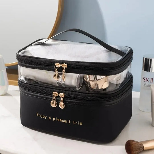 Rilibegan Portable Washing Bag Big Capacity Makeup Bags Waterproof Travel Storage Bag Travel Handbag Cosmetic Storage Bag