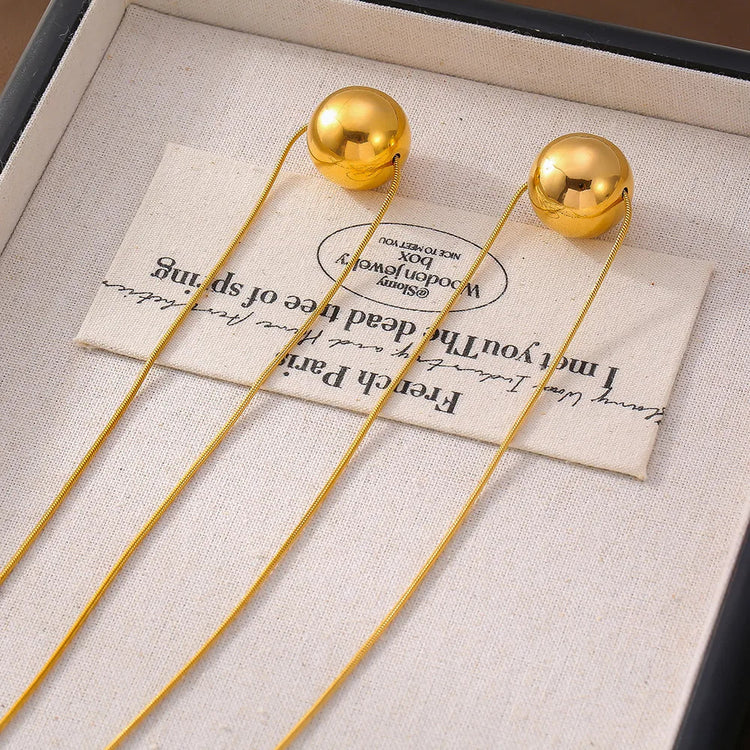 Women 18K Gold Plated Necklace Fashion Popular Waterproof Chian with Shiny Round Pendant Female Girl Jewelry Gift Accessories Beauty hair & fashionfj