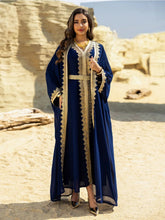 Eid Women Abaya Dress Muslim 2 Piece Set Cardigan with Inner Dress Lace-up Robe Caftan Robe Jalabiya Ramadan Morocco Kaftan 2025 Beauty hair & fashionfj