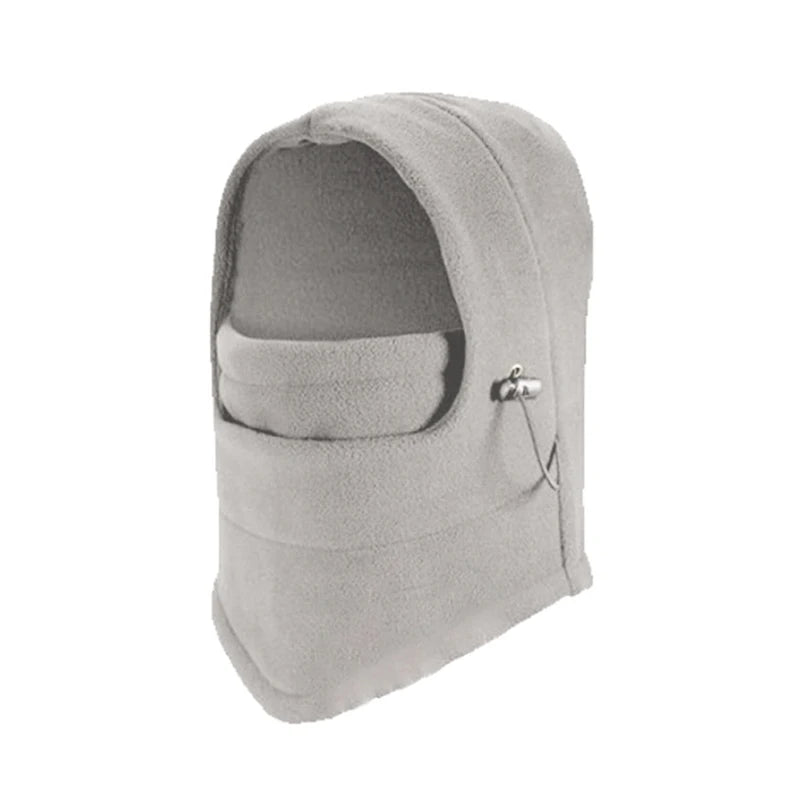 Winter Men Women Warm Hat Waterproof Thermal Fleece Balaclava Hat Hooded Neck Warmer Hiking Scarves Outdoor Riding Windproof Cap