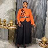 Plus Size African Party Dresses for Women 2025 New Fashion Dashiki Ankara Wedding Evening Gown Elegant Muslim Maxi Dress Beauty hair & fashionfj