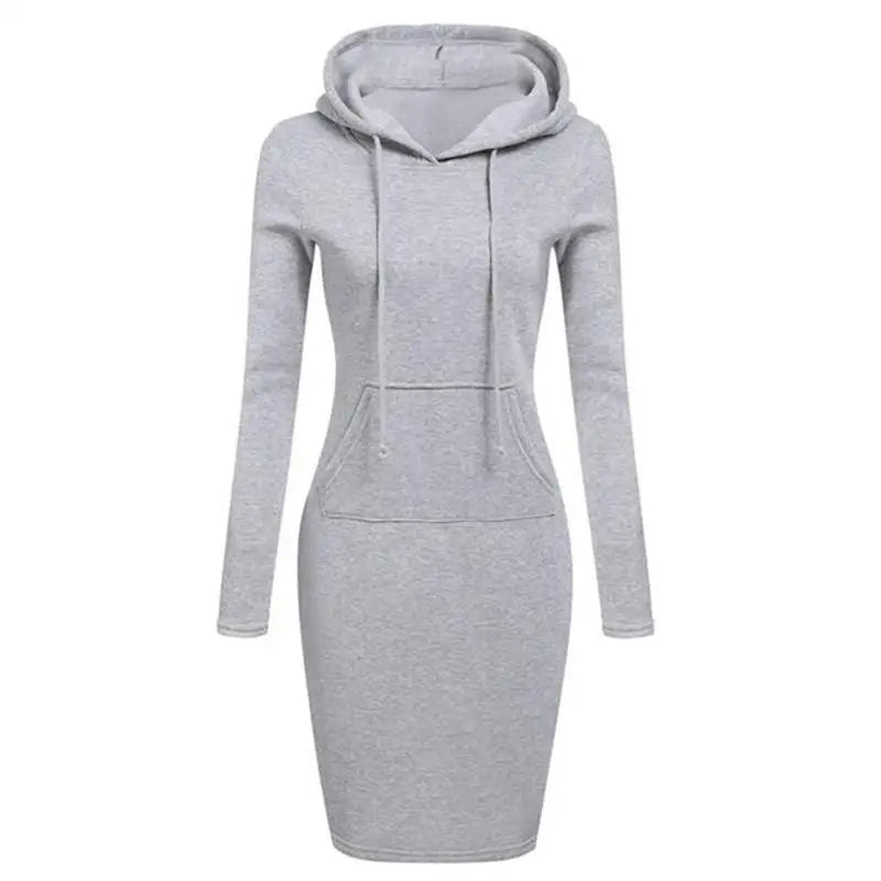 Ladies Dress Autumn Women Hooded Dresses Hoodies Women Sweatshirts Women Hoodies Dress Tops Ladies Clothing Beauty hair & fashionfj