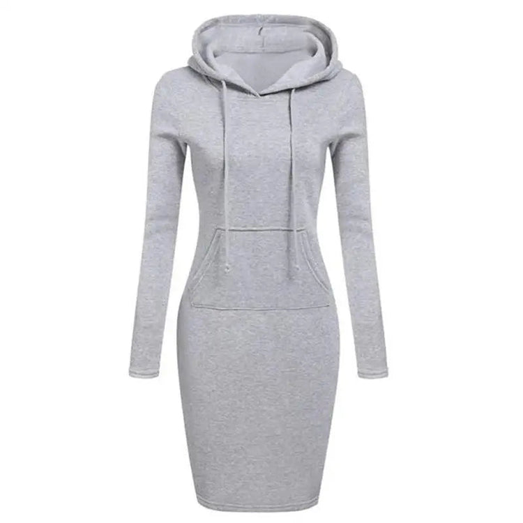 Ladies Dress Autumn Women Hooded Dresses Hoodies Women Sweatshirts Women Hoodies Dress Tops Ladies Clothing Beauty hair & fashionfj