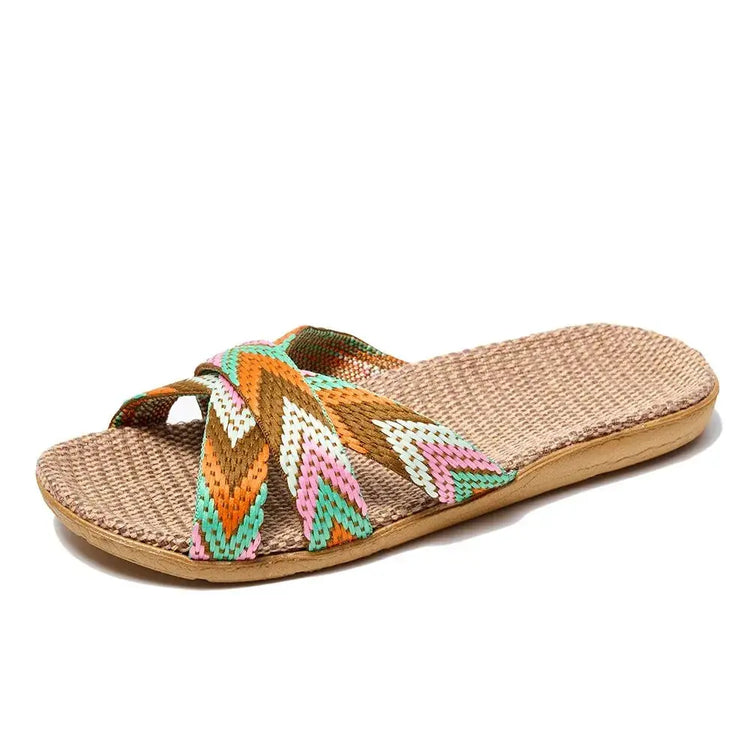 Indoor Slippers Women Home Shoes Lightweight Linen Couple Slippers Lightweight Home Slippers Beauty hair & fashionfj